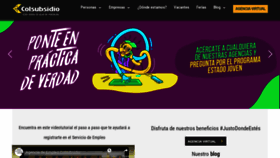 What Agenciadeempleocolsubsidio.com website looked like in 2019 (5 years ago)