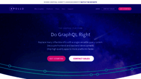 What Apollographql.com website looked like in 2019 (5 years ago)
