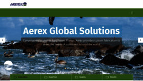 What Aerexglobal.com website looked like in 2019 (5 years ago)