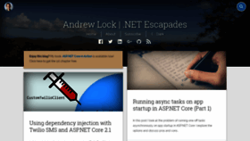 What Andrewlock.net website looked like in 2019 (5 years ago)