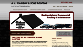 What Aljohnsonandsonsroofing.com website looked like in 2019 (5 years ago)
