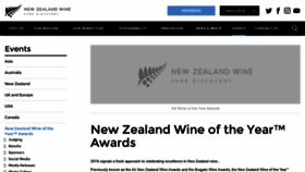 What Airnzwineawards.co.nz website looked like in 2019 (5 years ago)