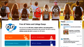 What Apstudynotes.org website looked like in 2019 (7 years ago)