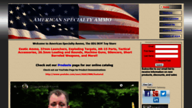 What Americanspecialtyammo.com website looked like in 2019 (5 years ago)