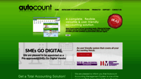 What Autocount.sg website looked like in 2019 (5 years ago)