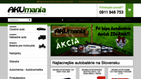 What Akumania.sk website looked like in 2019 (5 years ago)