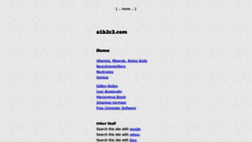 What A1b2c3.com website looked like in 2019 (5 years ago)
