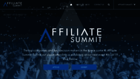 What Affiliatesummit.com website looked like in 2019 (5 years ago)