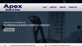 What Apexseweranddraincleaning.com website looked like in 2019 (5 years ago)