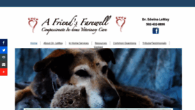 What Afriendsfarewell.com website looked like in 2019 (5 years ago)