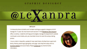What Alexandrasorbello.com website looked like in 2019 (5 years ago)