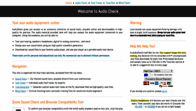 What Audiocheck.net website looked like in 2019 (6 years ago)