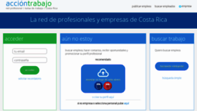 What Acciontrabajo.co.cr website looked like in 2019 (5 years ago)