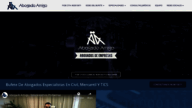 What Abogadoamigo.com website looked like in 2019 (5 years ago)
