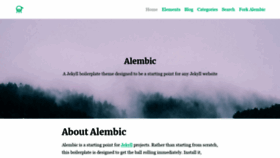 What Alembic.darn.es website looked like in 2019 (5 years ago)