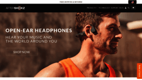 What Aftershokz.com website looked like in 2019 (5 years ago)