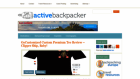 What Activebackpacker.com website looked like in 2019 (5 years ago)