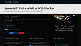 What Assembleyourpc.net website looked like in 2019 (5 years ago)