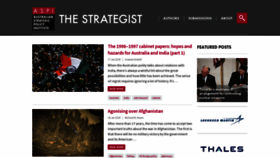 What Aspistrategist.org.au website looked like in 2019 (5 years ago)