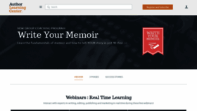 What Authorlearningcenter.com website looked like in 2019 (5 years ago)