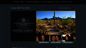 What Aestheticdentistryofscottsdale.com website looked like in 2019 (5 years ago)