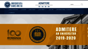 What Admitere.ubbcluj.ro website looked like in 2019 (5 years ago)