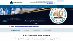 What Anesthesiallc.com website looked like in 2019 (5 years ago)