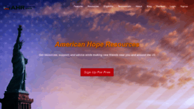 What Americanhoperesources.com website looked like in 2019 (5 years ago)