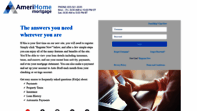 What Amerihome.loanadministration.com website looked like in 2019 (5 years ago)