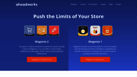 What Aheadworks.com website looked like in 2019 (6 years ago)