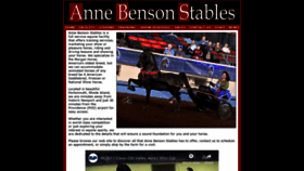 What Annebensonstables.com website looked like in 2019 (5 years ago)