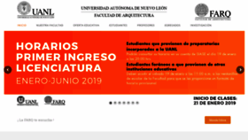 What Arquitectura.uanl.mx website looked like in 2019 (5 years ago)