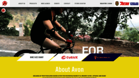 What Avoncycles.com website looked like in 2019 (5 years ago)