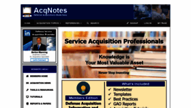 What Acqnotes.com website looked like in 2019 (5 years ago)