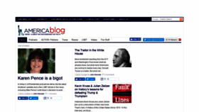 What Americablog.com website looked like in 2019 (5 years ago)