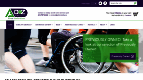 What A2zmobility.ca website looked like in 2019 (5 years ago)