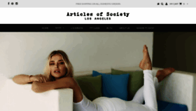 What Articlesofsociety.com website looked like in 2019 (5 years ago)