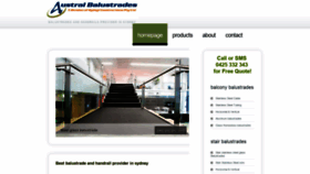 What Australbalustrades.com.au website looked like in 2019 (5 years ago)