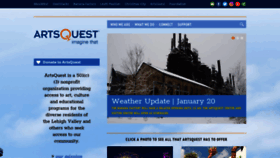 What Artsquest.org website looked like in 2019 (5 years ago)