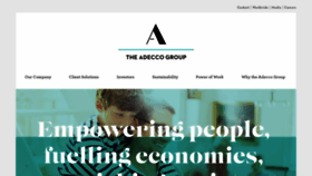 What Adeccogroup.com website looked like in 2019 (5 years ago)