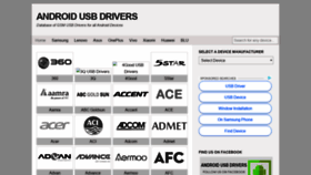 What Androidusbdrivers.com website looked like in 2019 (5 years ago)