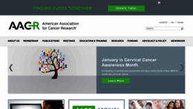 What Aacr.org website looked like in 2019 (5 years ago)