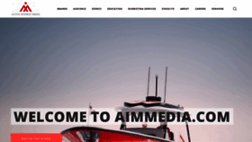 What Aimmedia.com website looked like in 2019 (5 years ago)