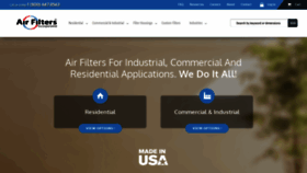 What Airfilterusa.com website looked like in 2019 (5 years ago)