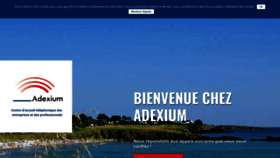 What Adexium.com website looked like in 2019 (5 years ago)