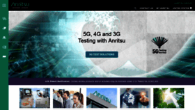 What Anritsu.com website looked like in 2019 (5 years ago)