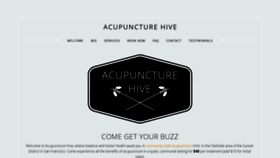 What Acupuncturehive.com website looked like in 2019 (5 years ago)