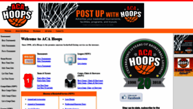 What Acahoops.com website looked like in 2019 (5 years ago)