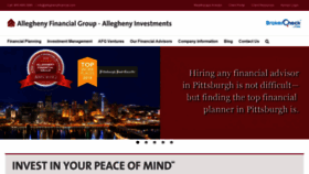 What Alleghenyfinancial.com website looked like in 2019 (5 years ago)