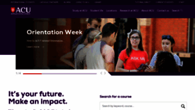 What Acu.edu.au website looked like in 2019 (5 years ago)